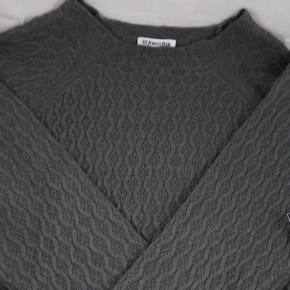 St. John's Bay Heather Grey Funnel Neck Sweater - Picture 4 of 4